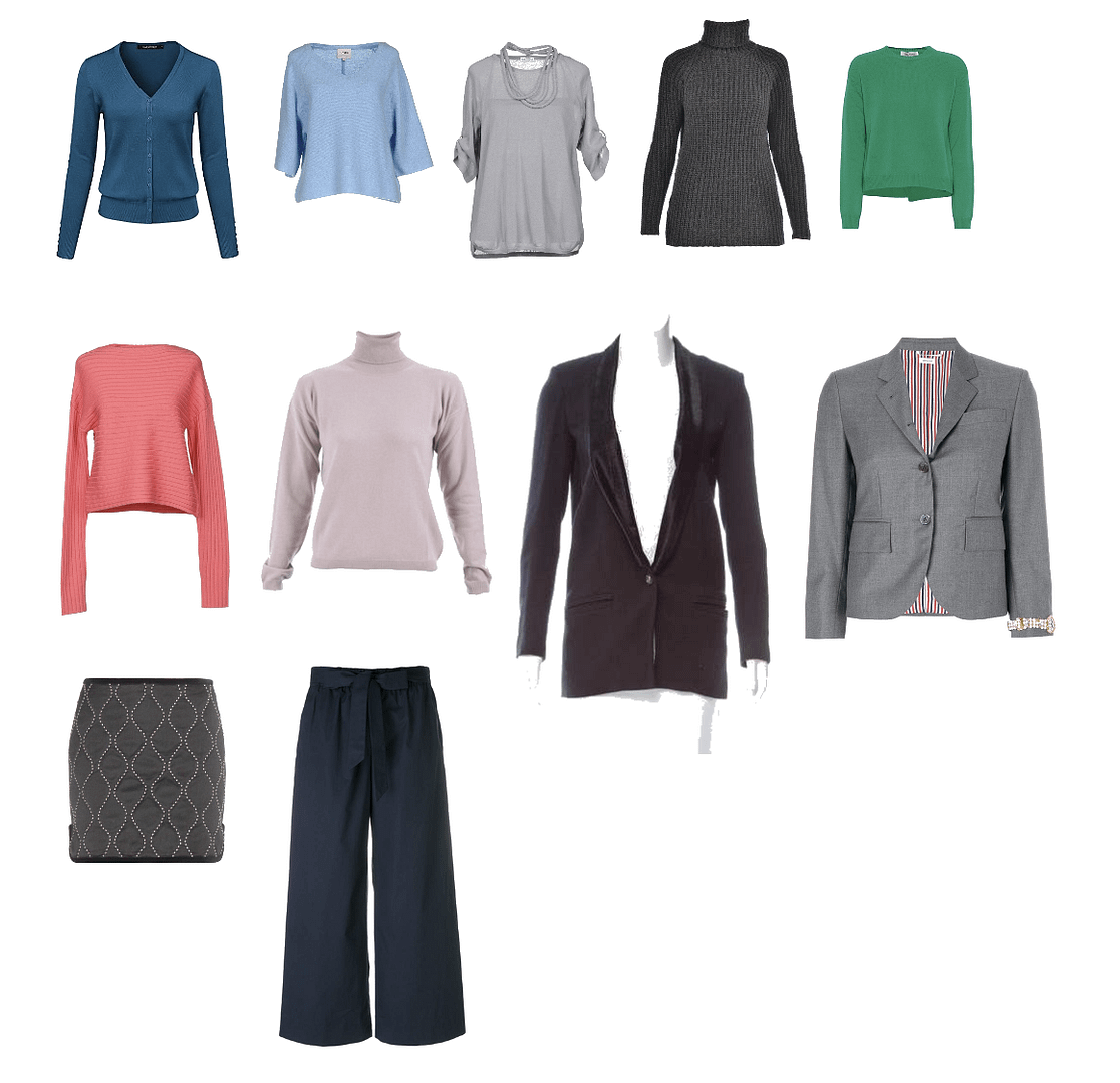 Utvidet kapselgarderobe til kontorbruk Utvidet kapselgarderobe til kontorbruk