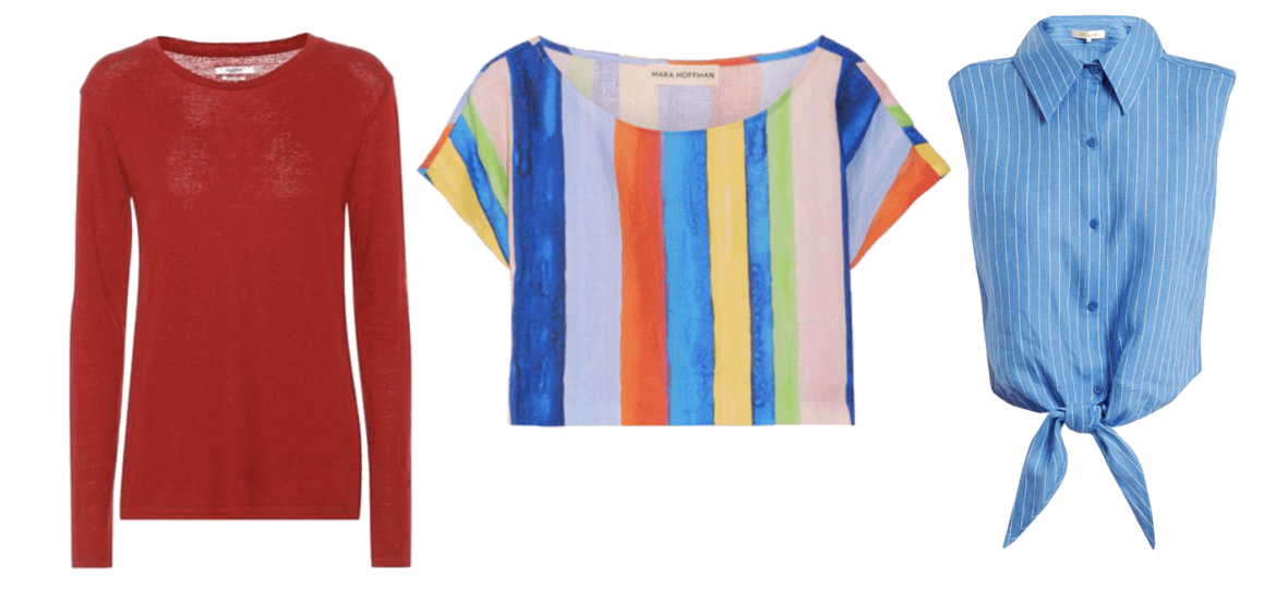 Bright Winter linen tops