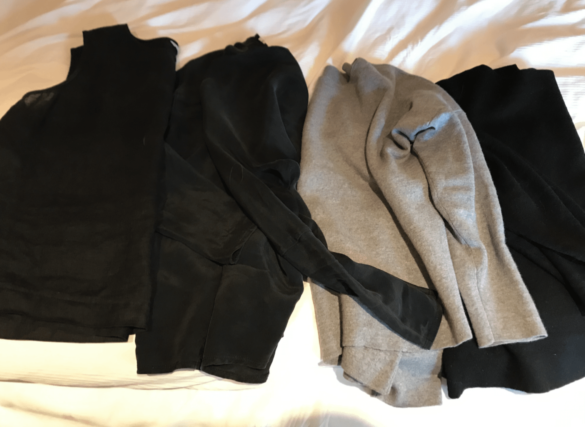 4x4 capsule wardrobe, tops Capsule wardrobe