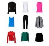 Bright Winter nine squares of clothes Bright Winter nine squares of clothes