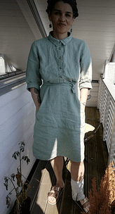 Pale green shirt dress Pale green shirt dress
