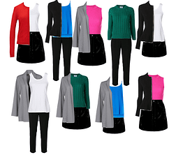 Bright Winter business casual capsule wardrobe Bright Winter business casual capsule wardrobe