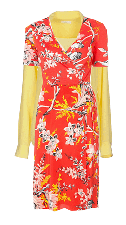 Sleek blouse under draped dress Sleek blouse under draped dress