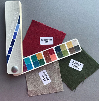 DA Linen Fox fabric swatches