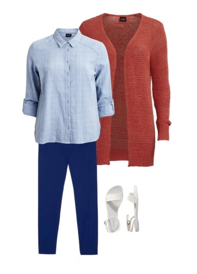 red jacket and blue shirt and blue pants red jacket and blue shirt and blue pants