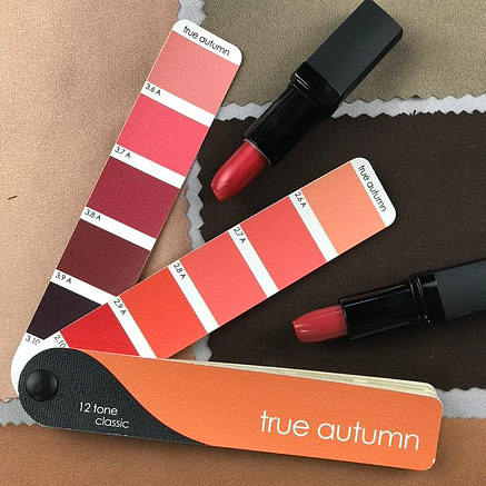 True Autumn fan with 12 Blueprints lipsticks and swatches from the True Autumn neutrals collection True Autumn fan with 12 Blueprints lipsticks and swatches from the True Autumn neutrals collection