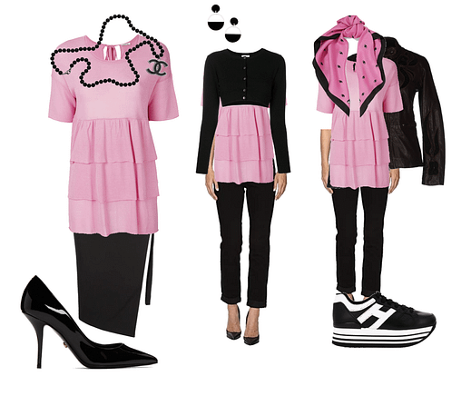 Pink top styled for True Winter Pink top styled for True Winter