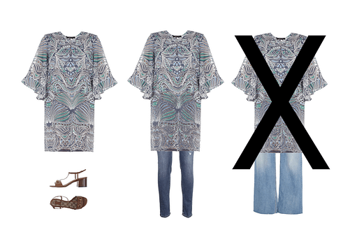 Full top, fitted bottom Full top, fitted bottom