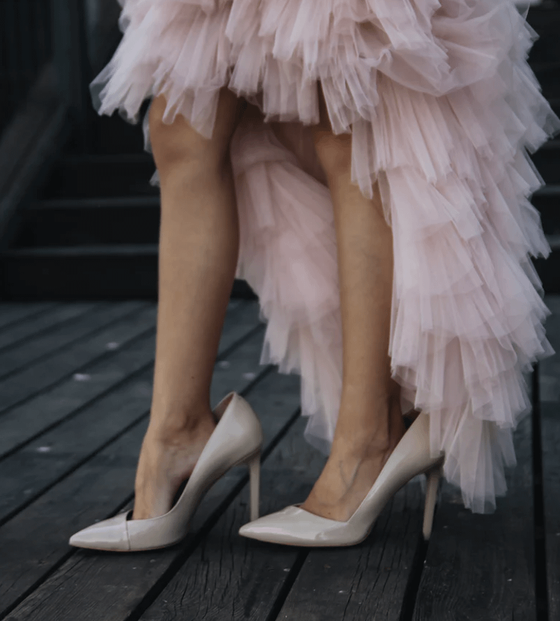 Heels and feathers